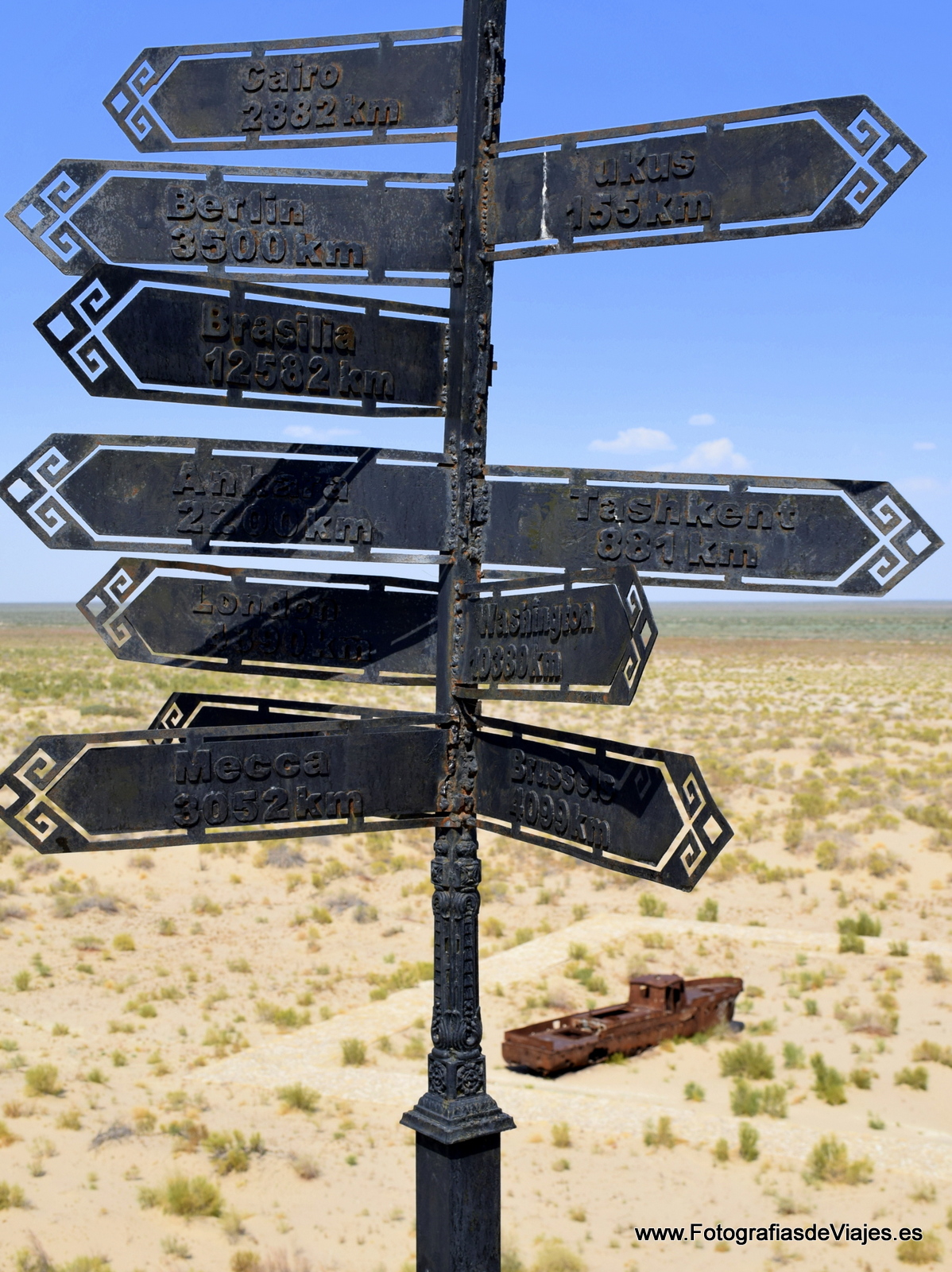 Cementerio de barcos en Moynaq, Mar de Aral
