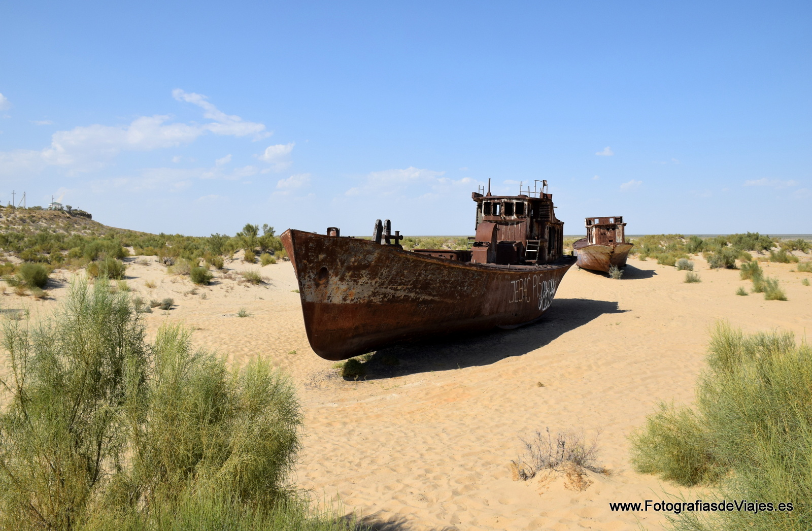 Cementerio de barcos en Moynaq, Mar de Aral