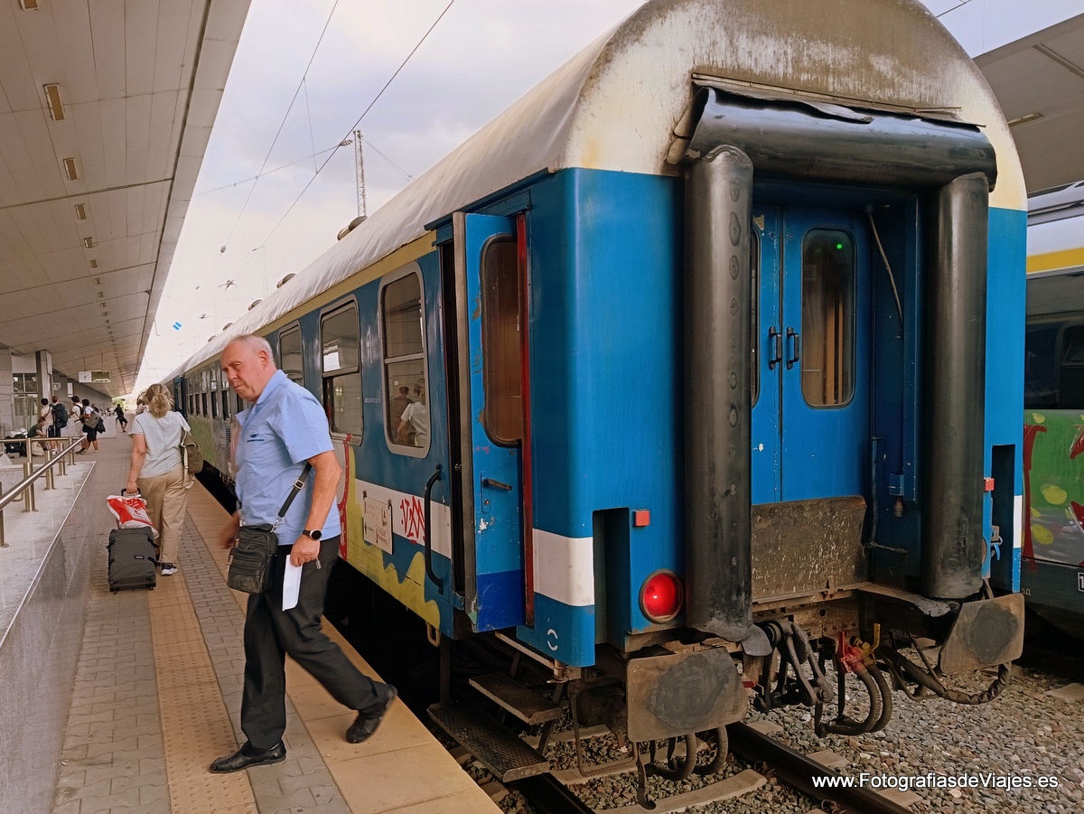 En la estación de tren de Sofia