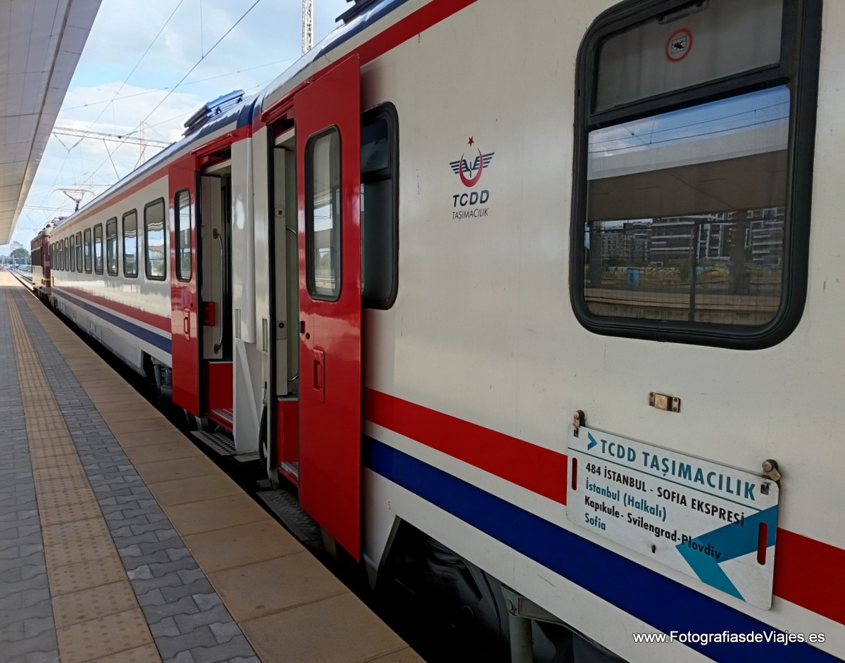 El tren de Sofia a Estambul en Sofia