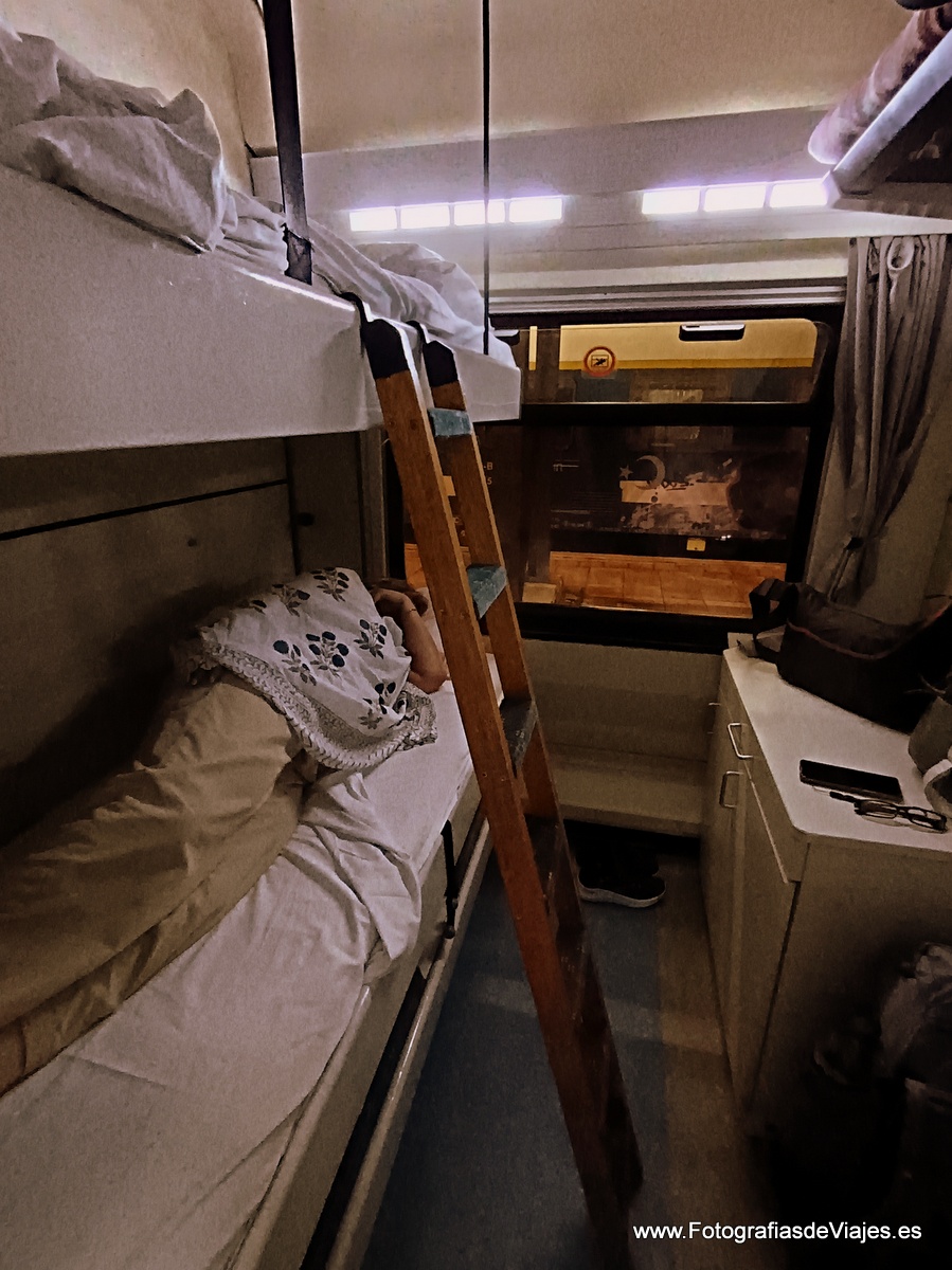 El compartimento del tren de Sofia a Estambul