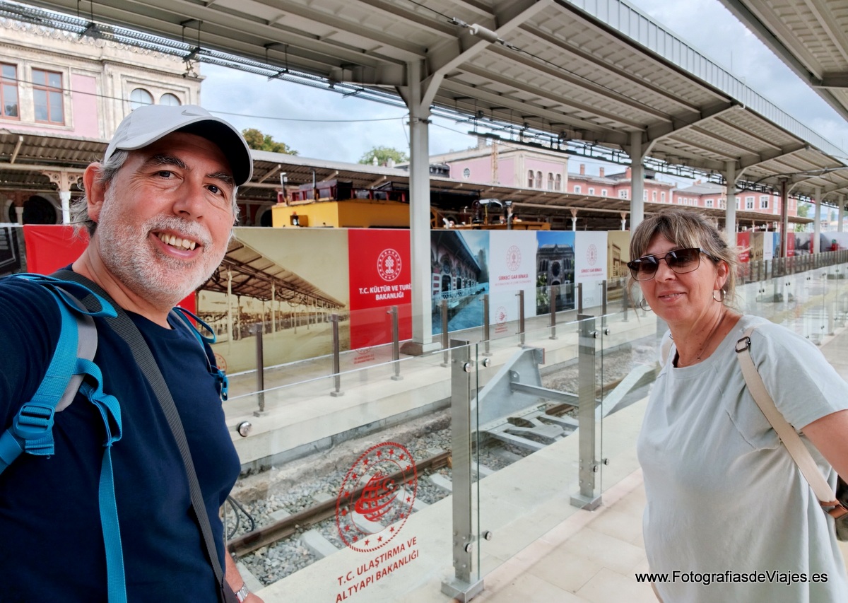 En la estación de Sirkeci en Estambul