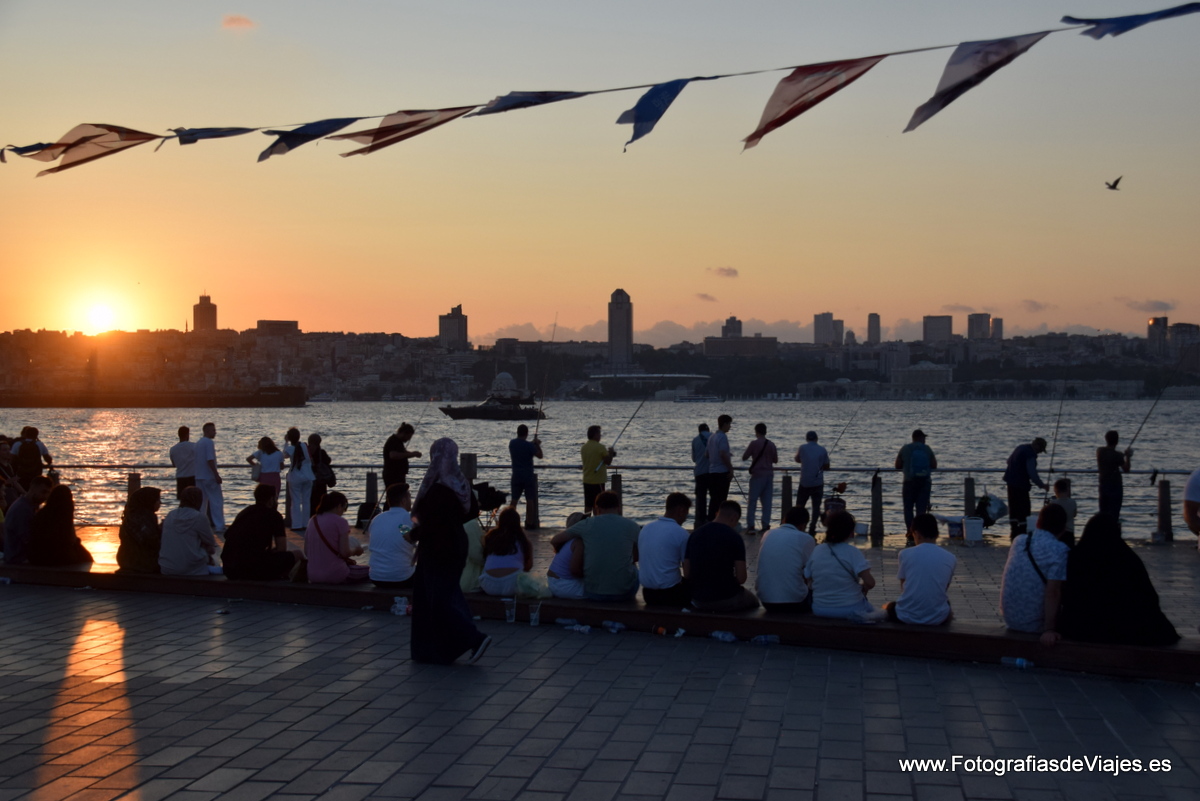 Atardecer en el lado asiático de Estambul