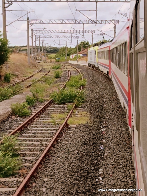 El tren de Sofia a Estambul en Turquía