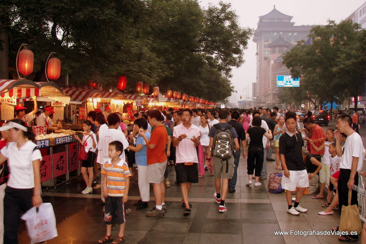Mercado tradicional en Pekín, China