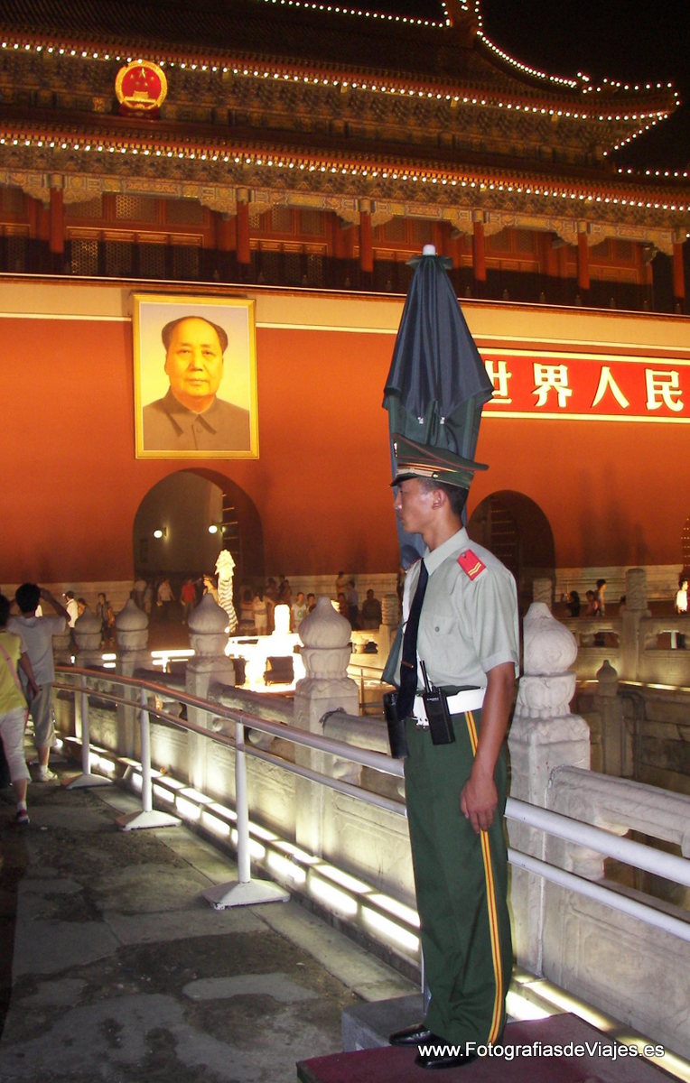 Entrada a la Ciudad Prohibida en Pekín, China