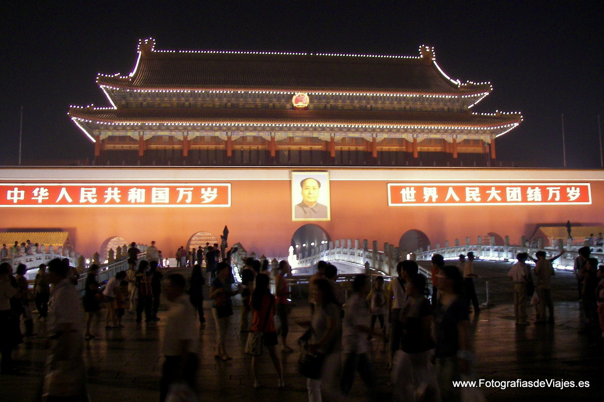 Entrada a la Ciudad Prohibida en Pekín, China