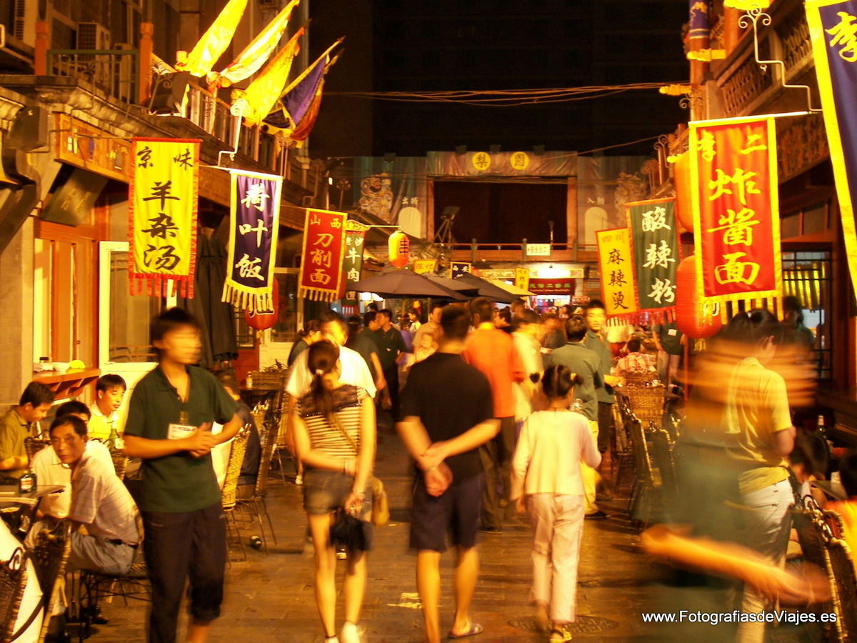 Ambiente tradicional en Pekín, China