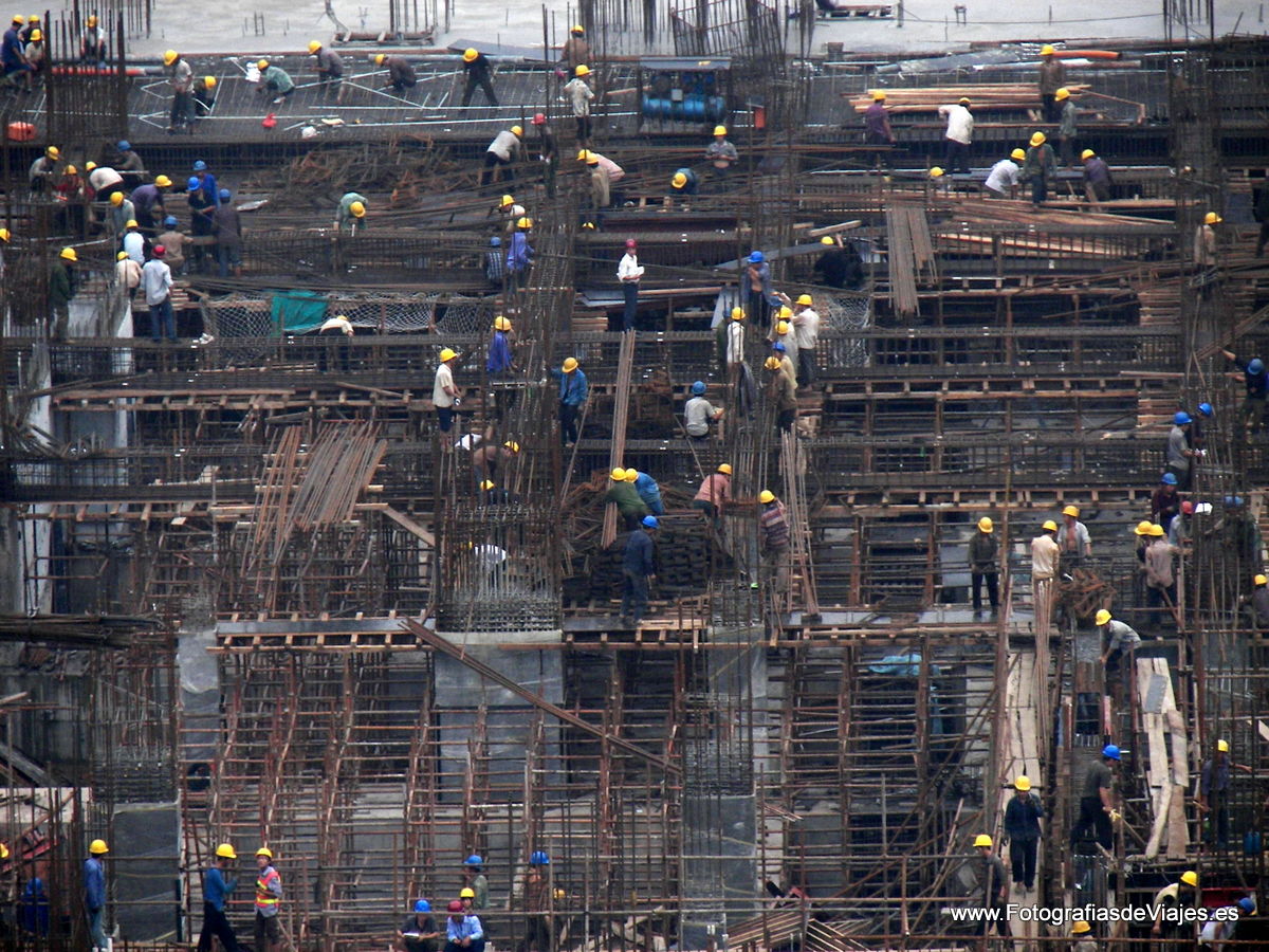 Obras de construcción en Pekín