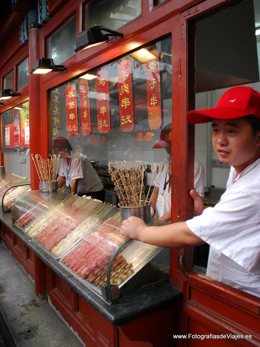 Mercado tradicional en Pekín, China