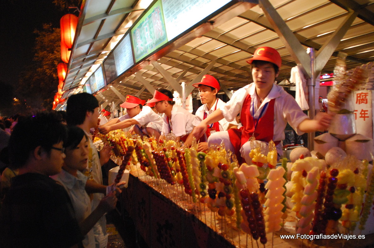 Mercado tradicional en Pekín, China