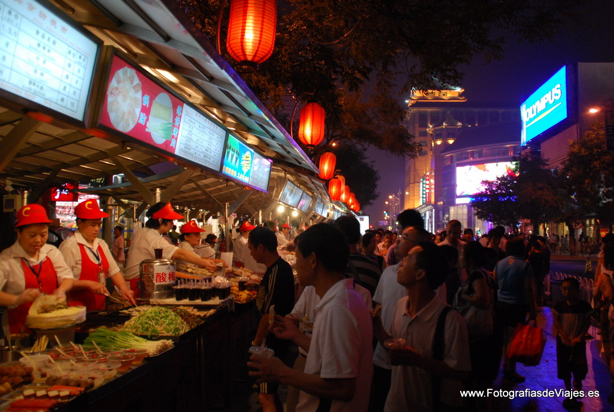 Mercado tradicional en Pekín, China