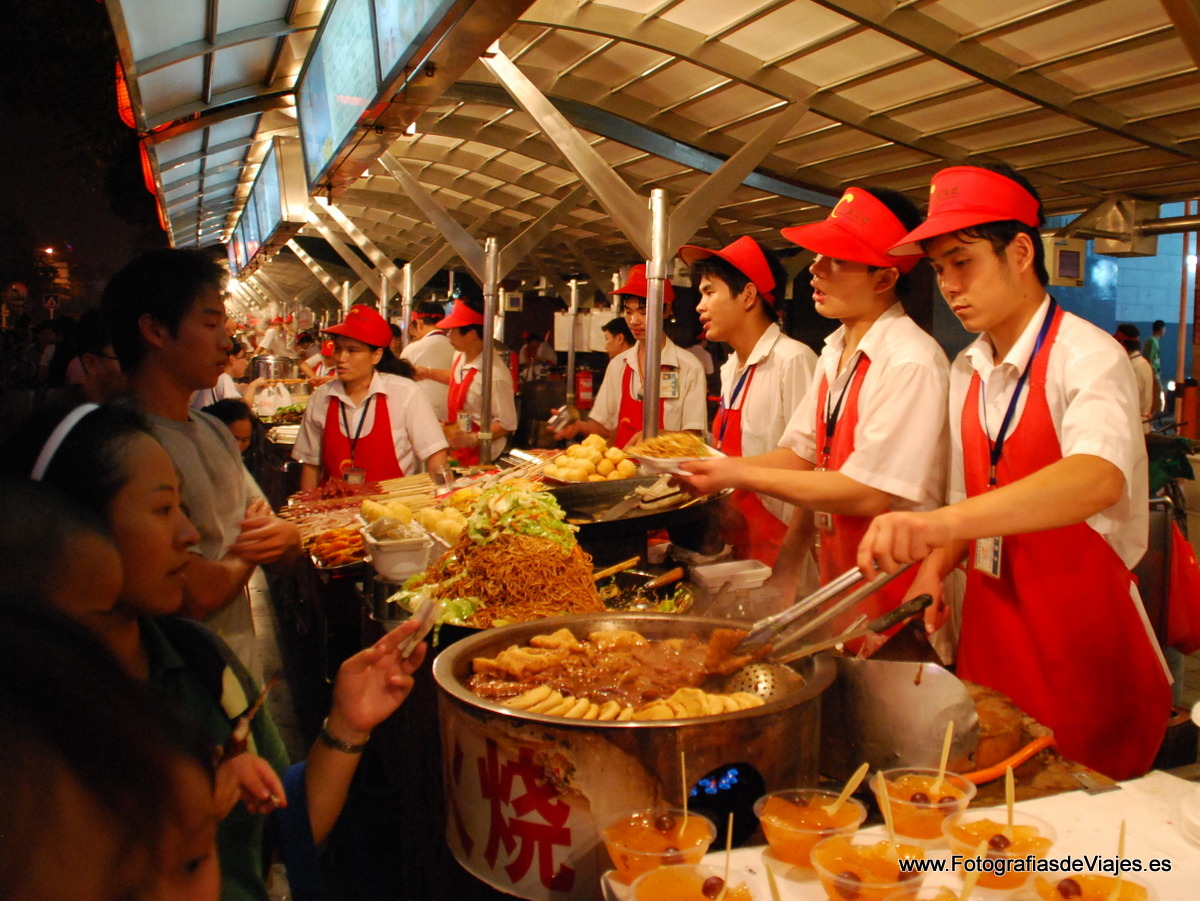 Mercado tradicional en Pekín, China