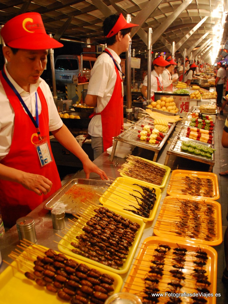 Mercado tradicional en Pekín, China