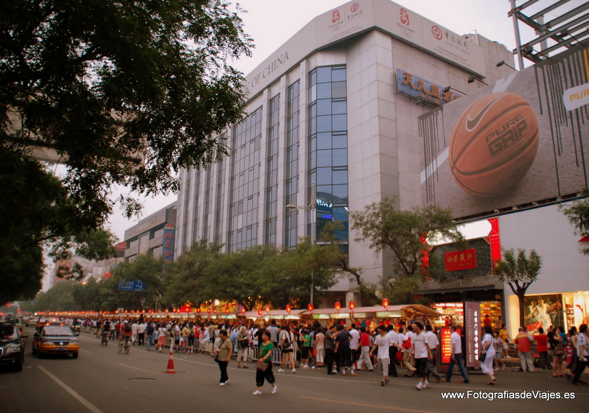 Mercado tradicional en Pekín, China