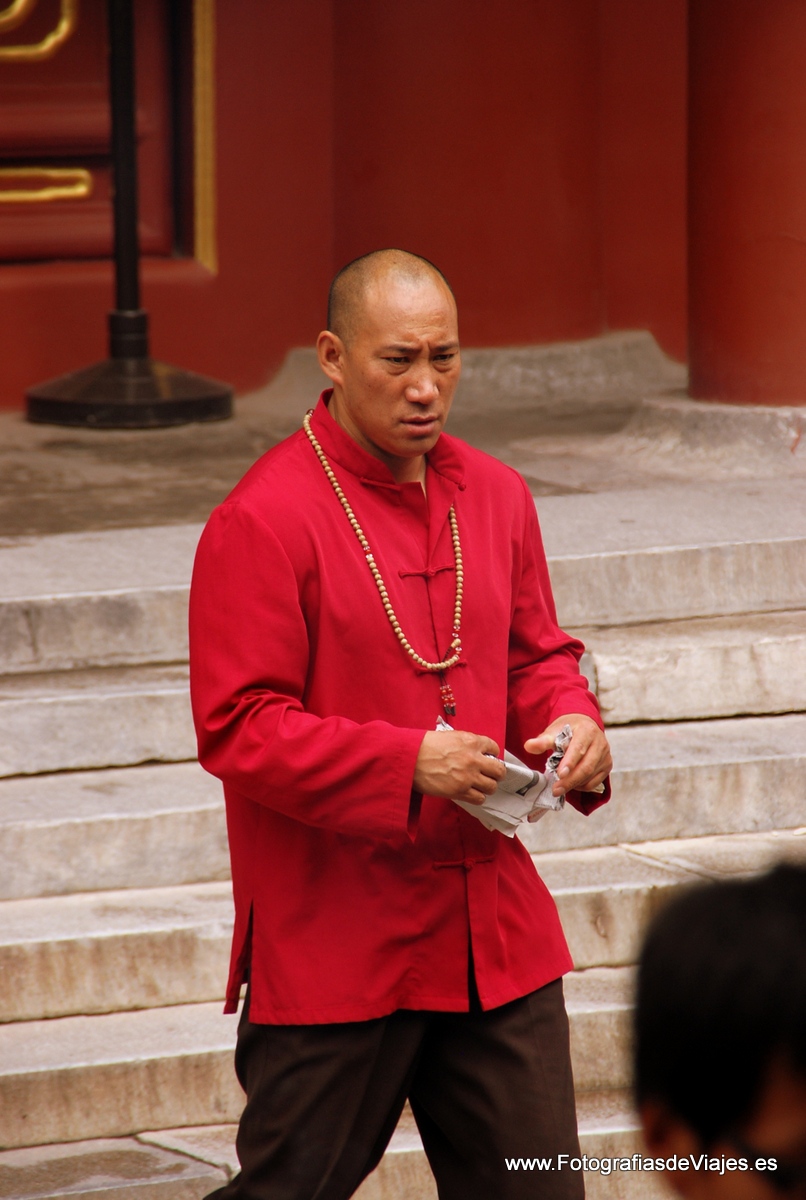 Monje en el Templo del Lama, Pekin